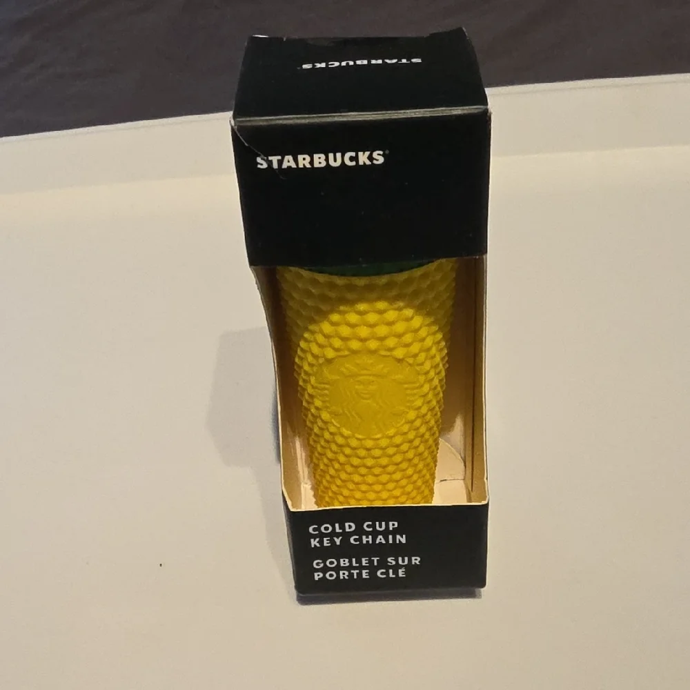 Starbucks Textured Yellow Key Chain